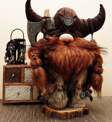 Viking Warrior Gnome Doll