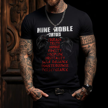 Nine Noble Virtues Viking T Shirt