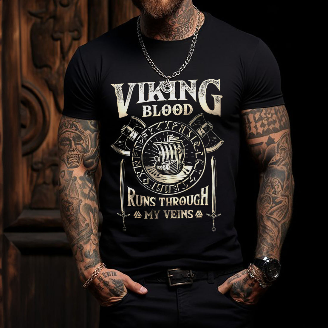 Viking Blood Runs Viking T Shirt