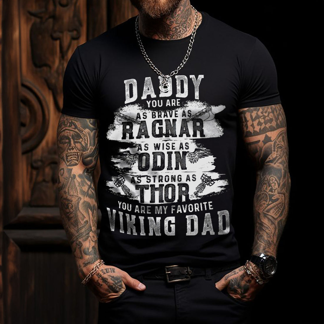 Daddy Is My Favourite Viking T Shirt