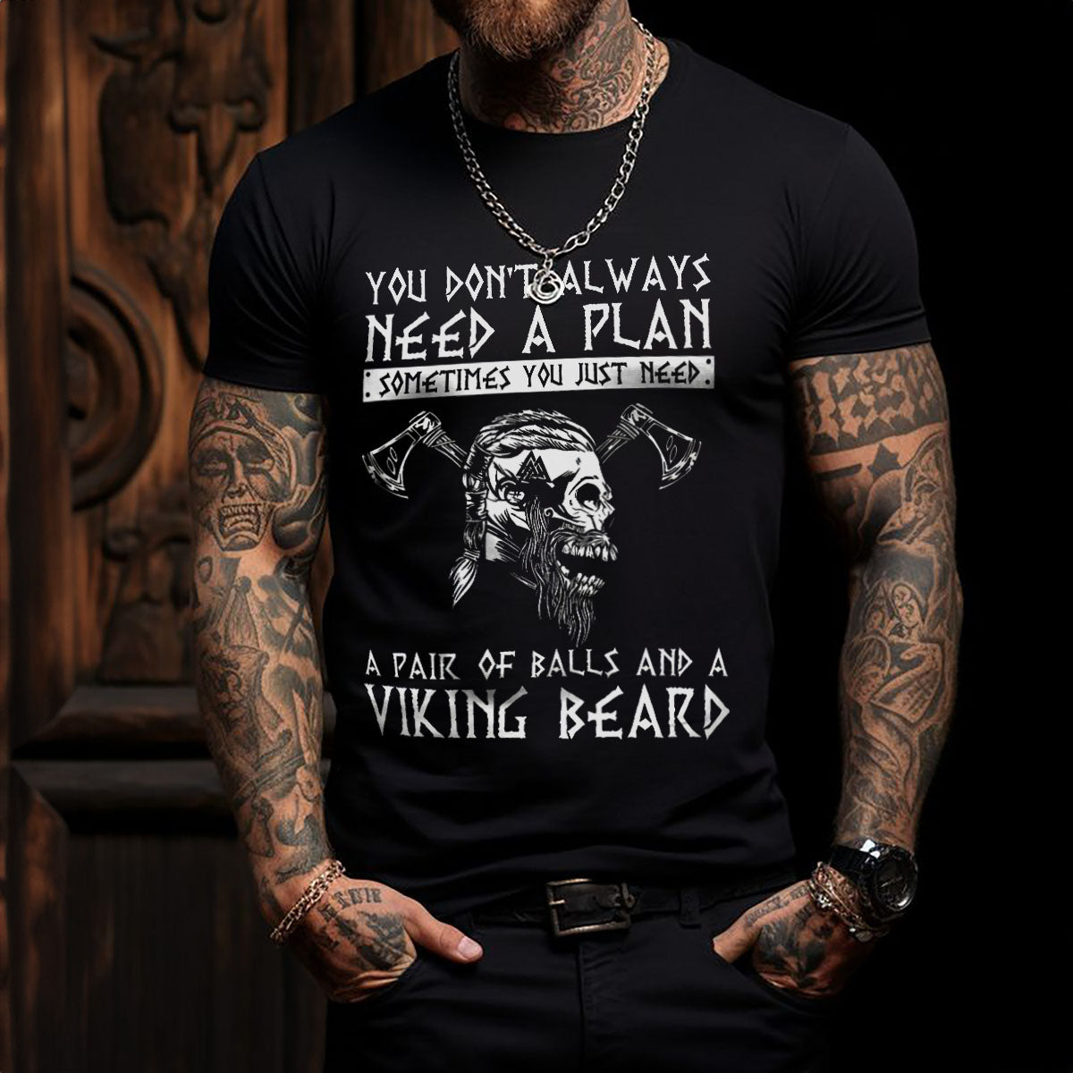 Plan Needed Just Balls Viking T Shirt