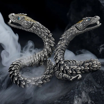 Serpent Dragon Medusa Viking Bracelet  Mijonir