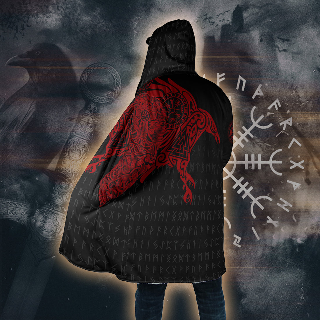 Odin Raven – Viking Hooded Cloak