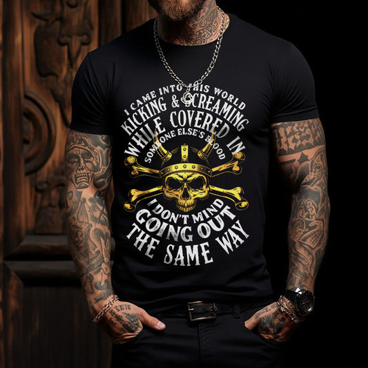 Funny Viking I Came Into This World Viking Lover Viking T Shirt