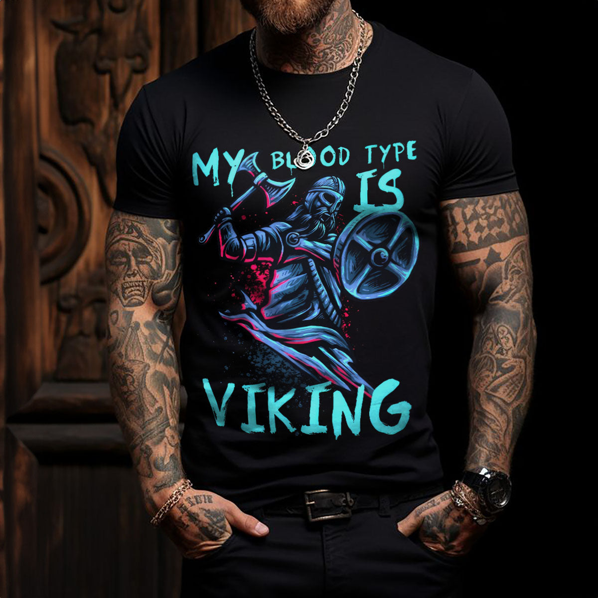 My Blood Type Is Viking T Shirt