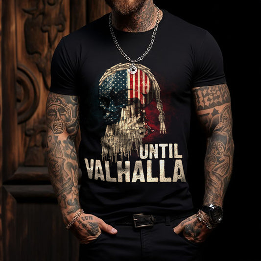 Until Valhalla Viking  T Shirt