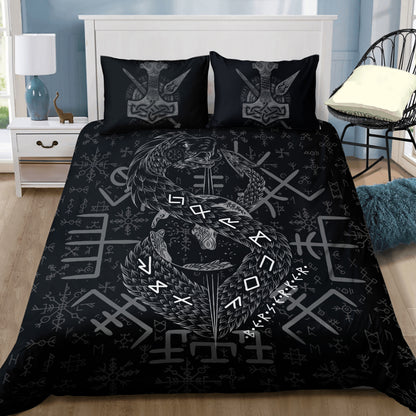 Jormungandr Berserker - Viking Duvet Cover