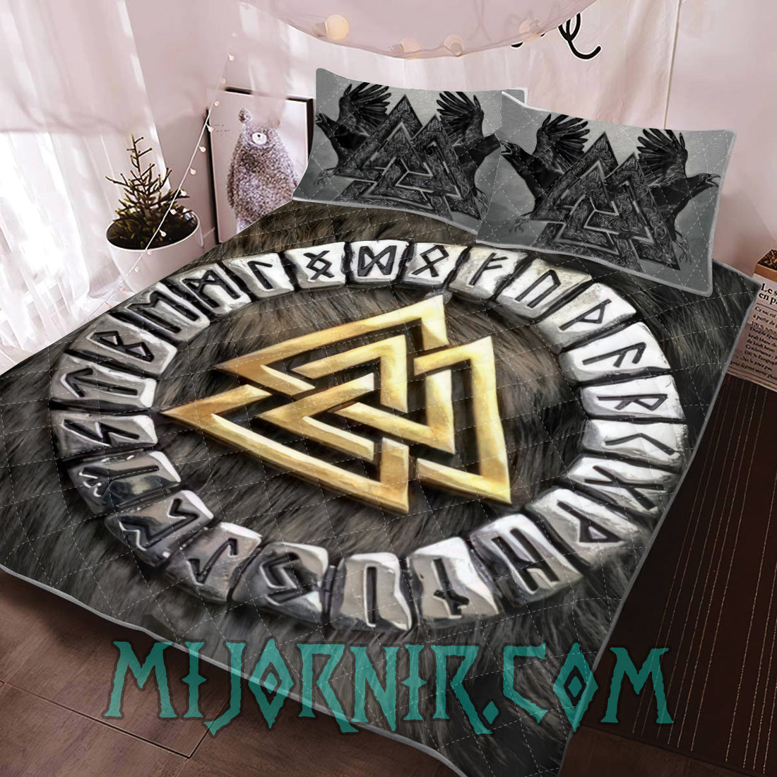 Valknut Warrior Quilt Set