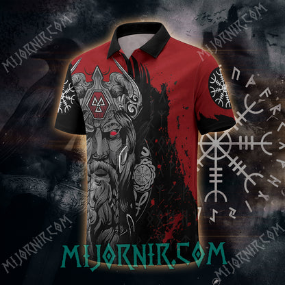 Crimson Odin Polo Shirt