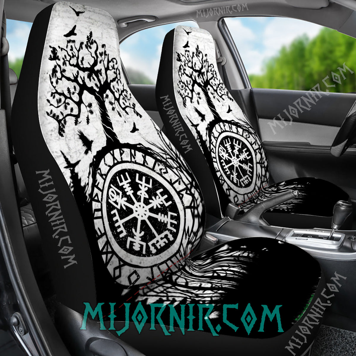 Yggdrasil Guardian Car Seat Cover