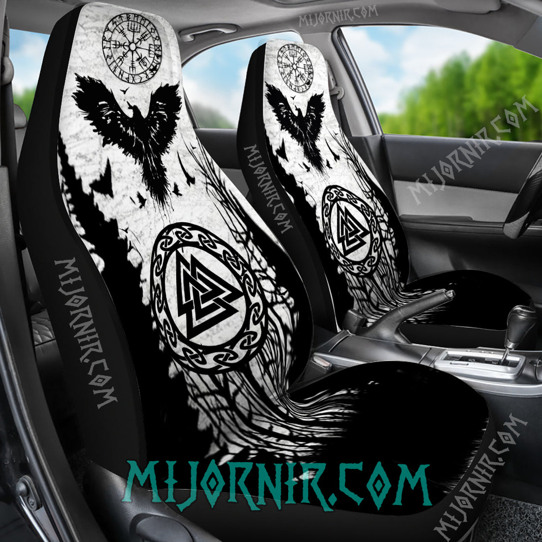 Mijonir Raven's Flight - Viking Car Seat Cover