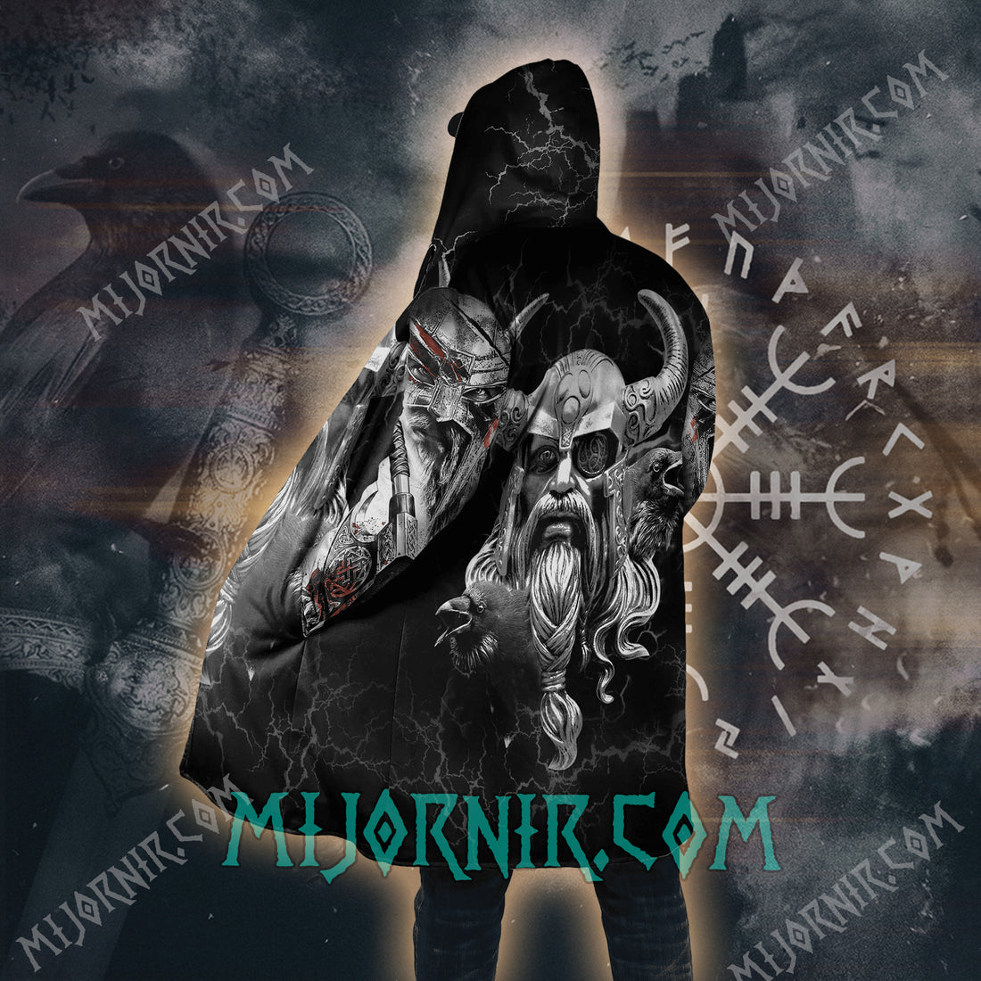 Stormbringer of Asgard - Viking Hooded Cloak