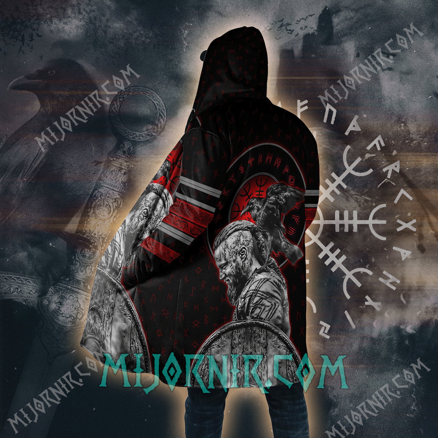 Warrior of the Raven Clan - Viking Hooded Cloak