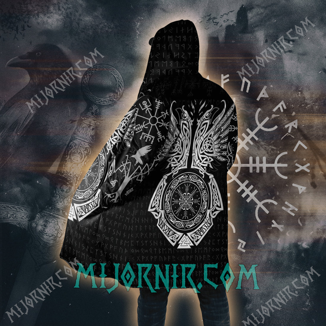 Wings of Valhalla - Viking Hooded Cloak