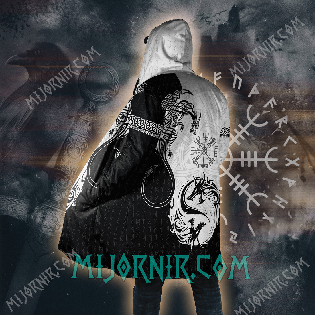 Dragons of Midgard - Viking Hooded Cloak