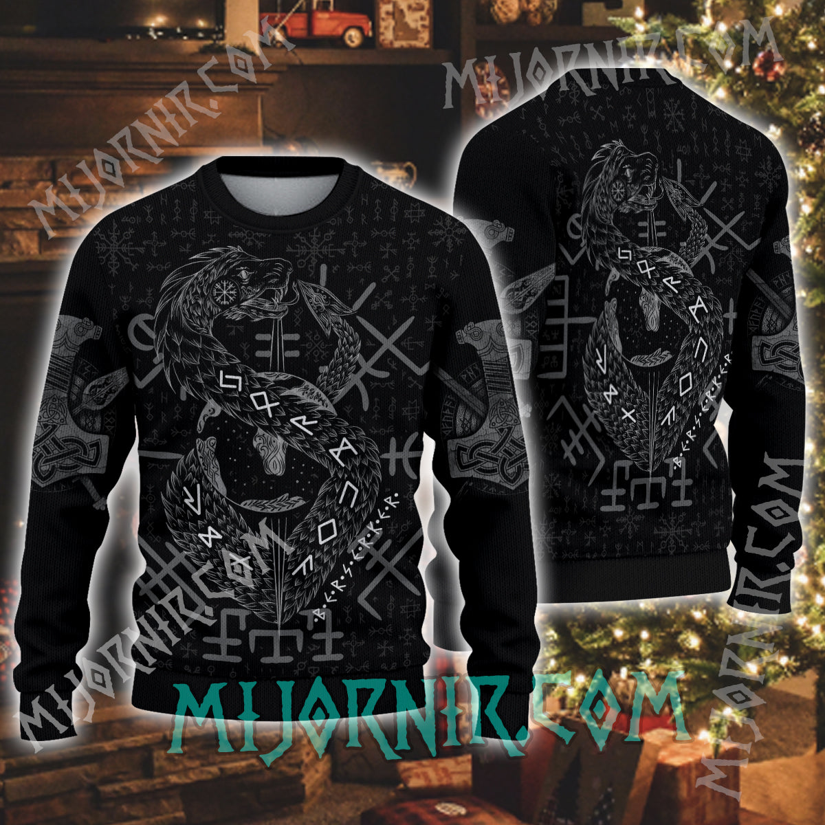 Jormungandr Berserker - Viking Ugly Christmas Sweater