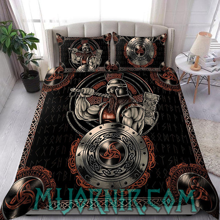 Thor's Hammer Warrior - Viking Duvet Cover