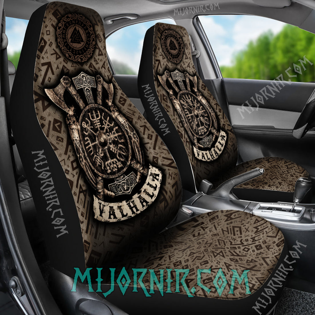 Victory or Valhalla - Viking Car Seat Cover