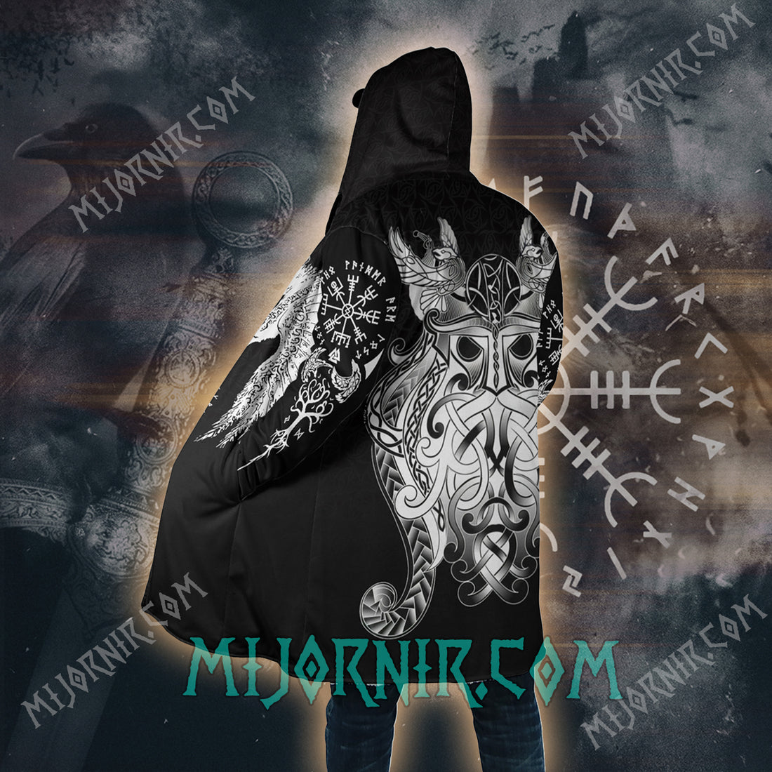 Silver Berserker - Viking Hooded Cloak