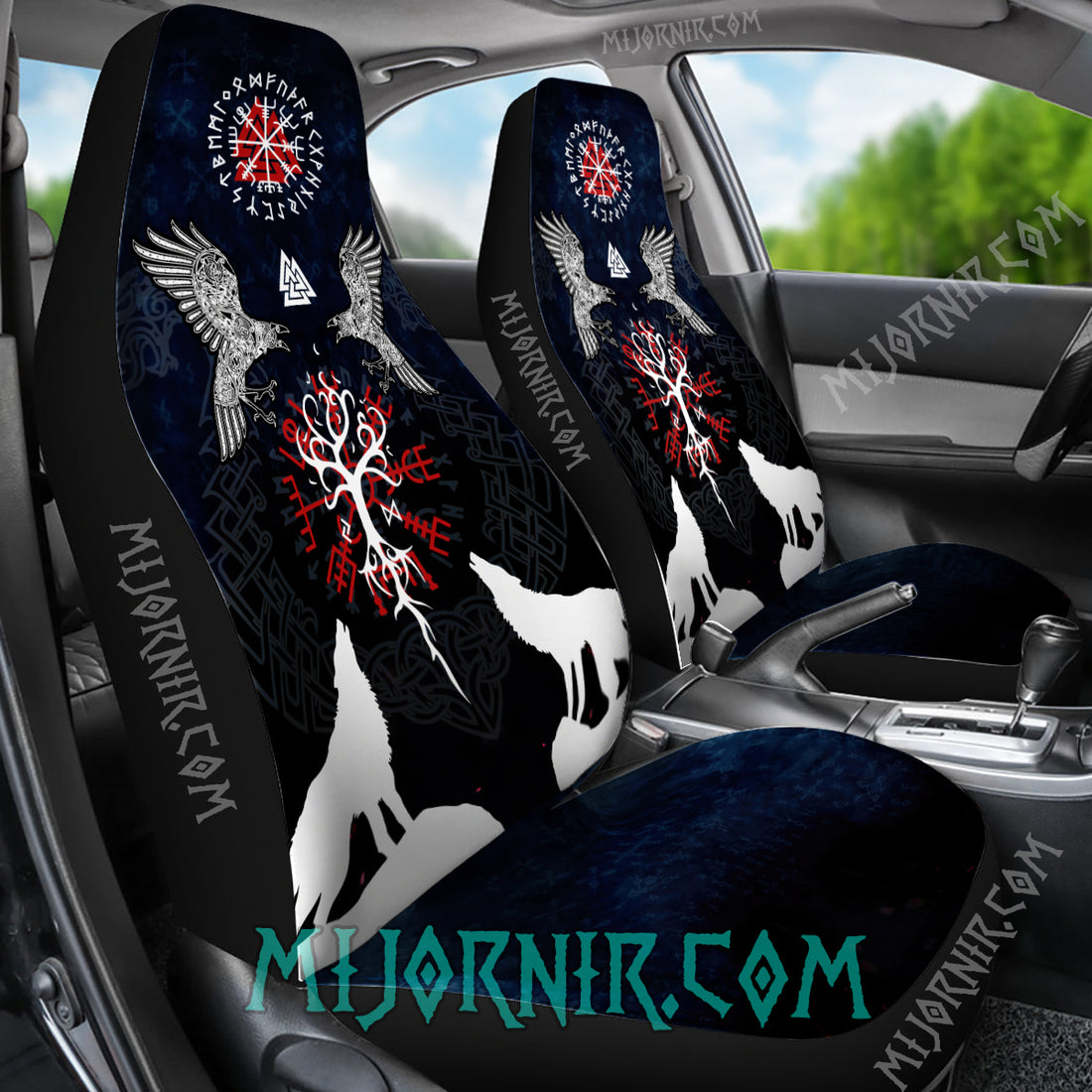 Blue Guardians of the North - Viking Car Seat Cover