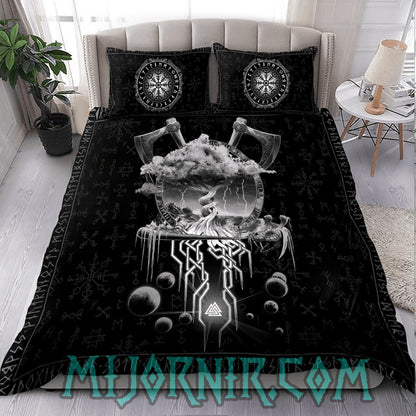 Yggdrasil's Fury - Viking Duvet Cover