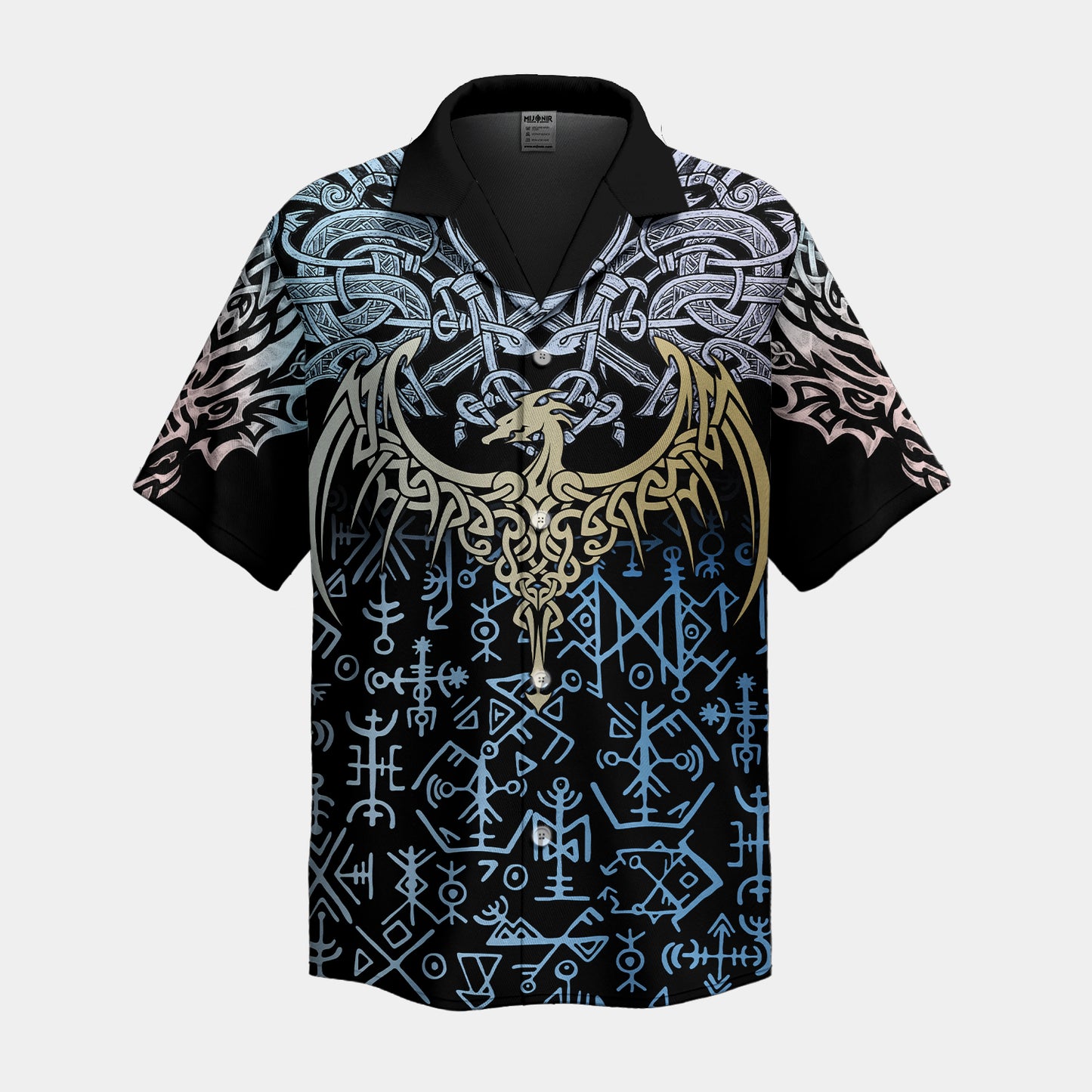 Blue Rune Dragon – Hawaii Shirt