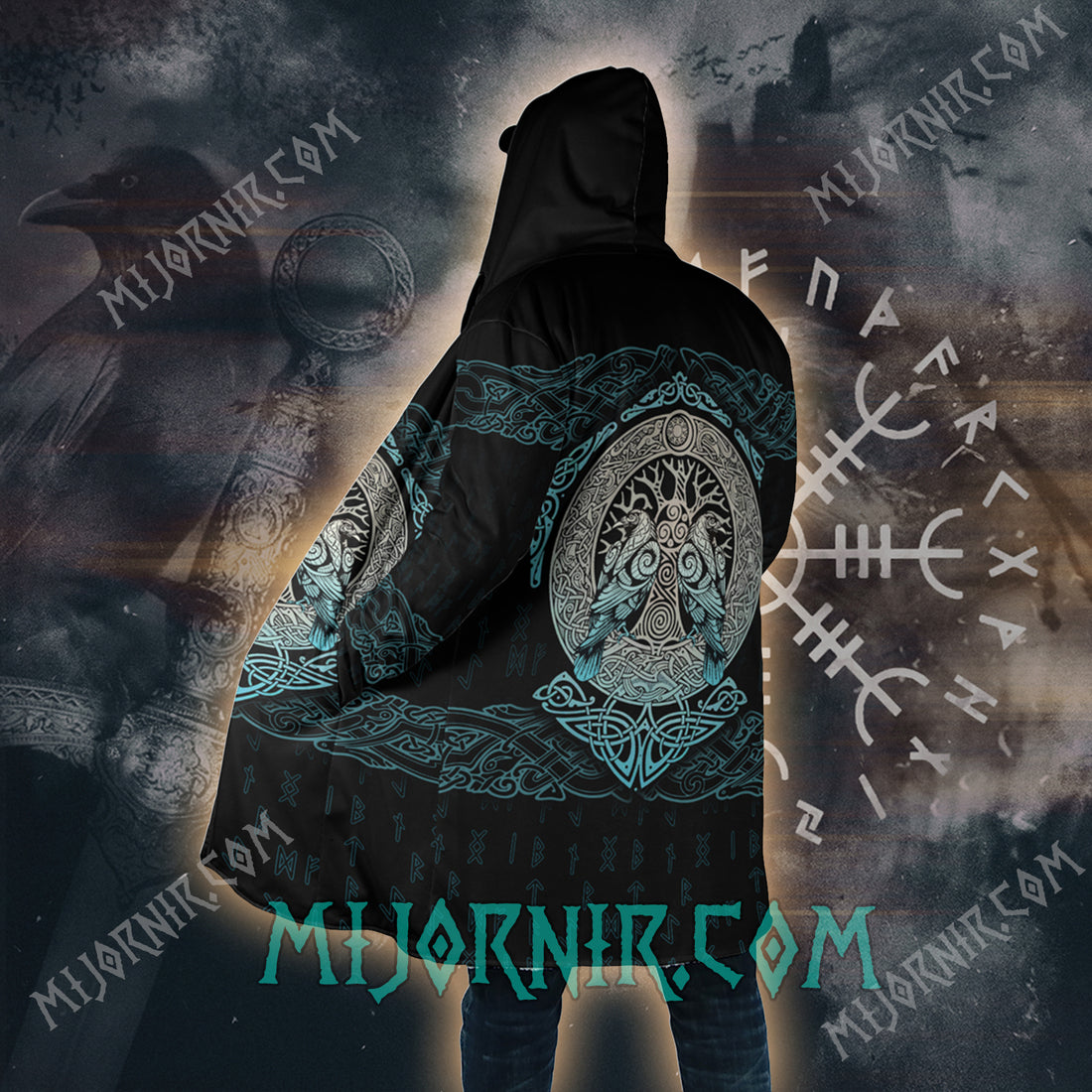 Yggdrasil's Embrace - Viking Hooded Cloak