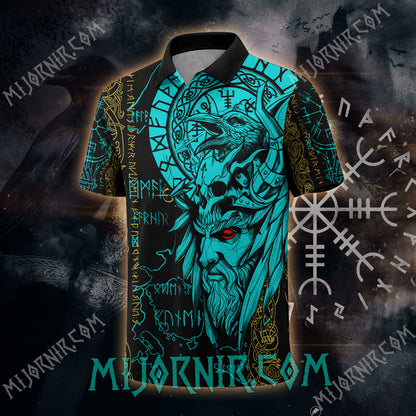 Odin's Gaze Runes - Viking Polo Shirt