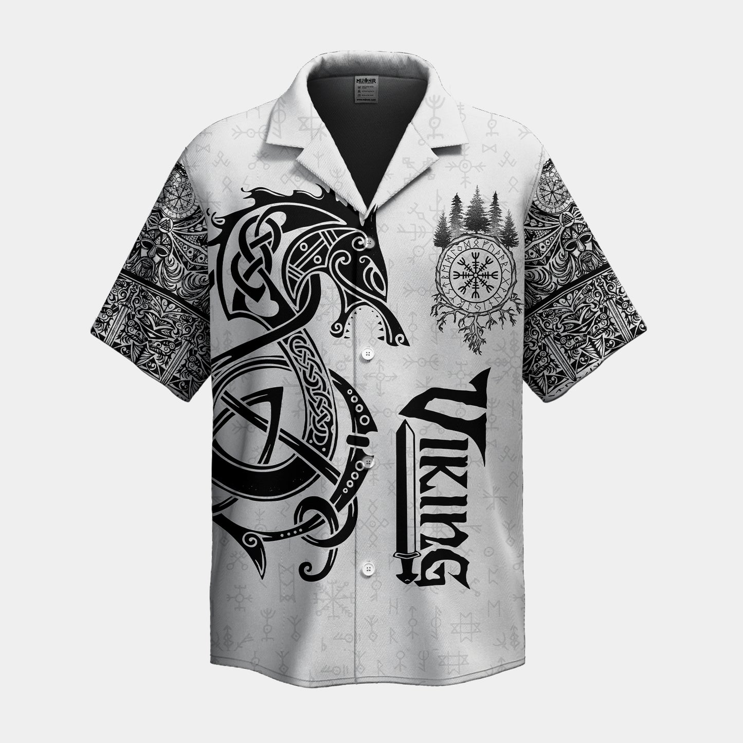 Dragon Shield Viking Hawaiian Shirt