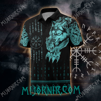 Fenrir's Fury - Viking Polo Shirt