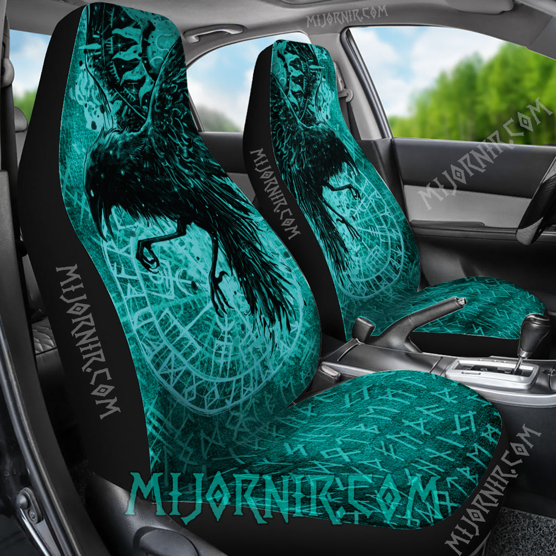 Raven of Odin - Viking Car Seat Cover