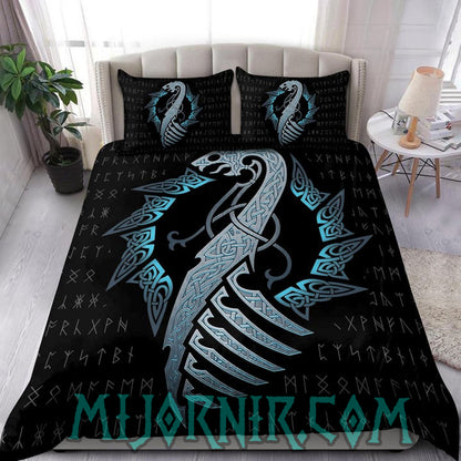 Dragon's Fury - Viking Duvet Cover