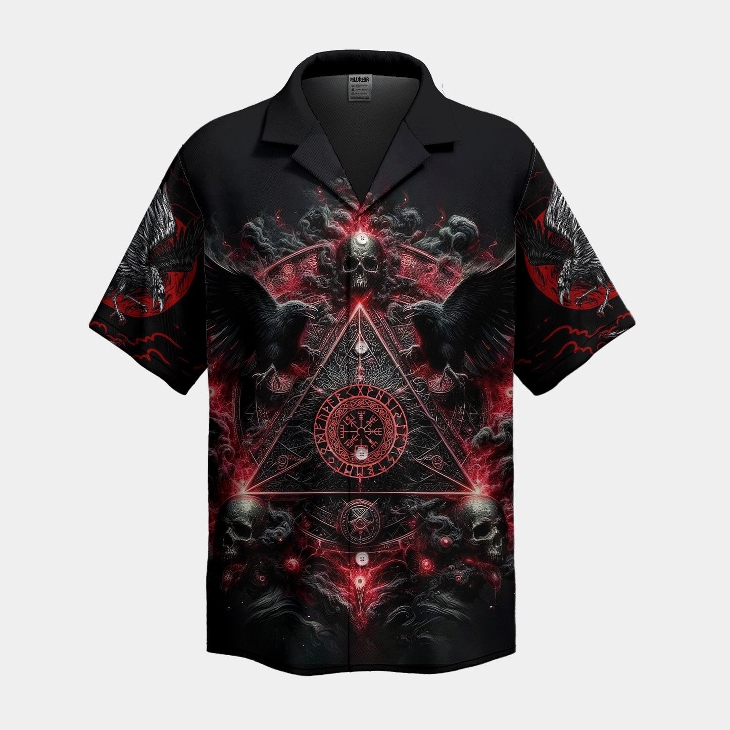 Raven Skull Sigil Viking – Hawaiian Shirt