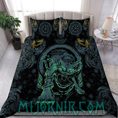 The Cursed Fenrir - Viking Duvet Cover