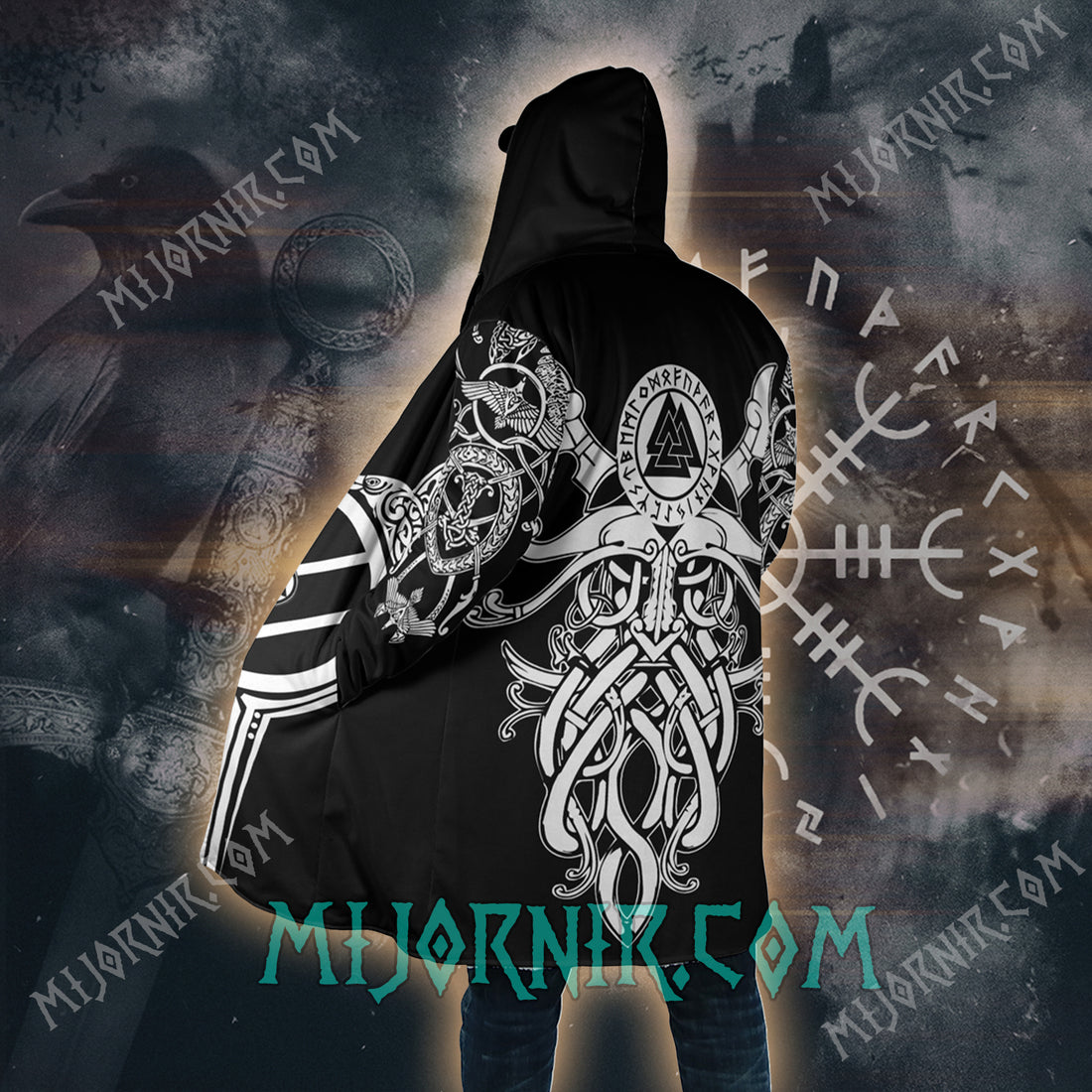 Odin's Battle Call - Viking Hooded Cloak