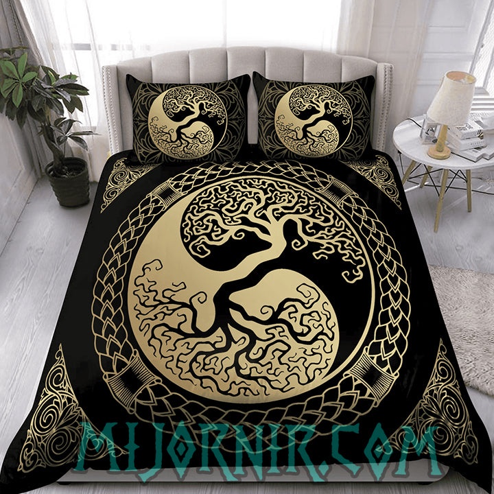 Yggdrasil's Balance - Viking Duvet Cover