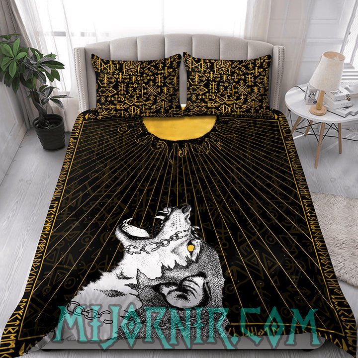 Fenrir Unleashed - Viking Bedding Set