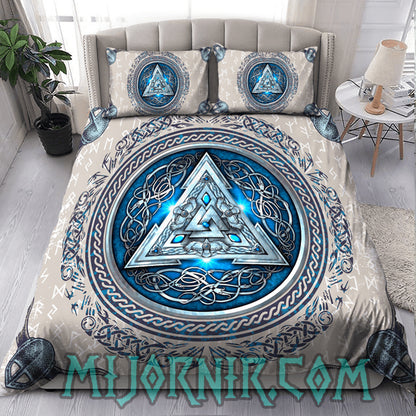 Valknut Emblem - Viking Duvet Cover