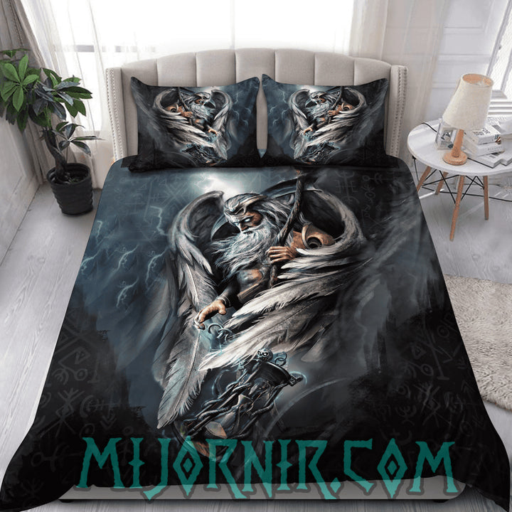 Odin's Wisdom - Viking Duvet Cover