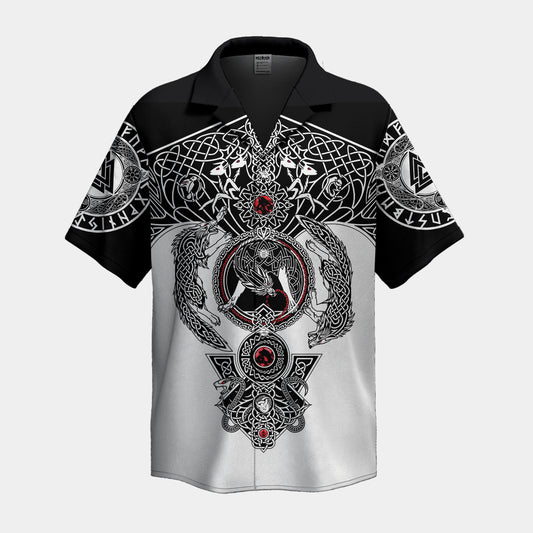 Nordic Wolves Compass – Hawaii Shirt