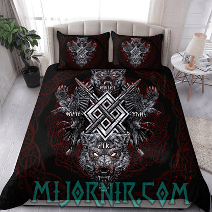 Fenrir's Wrath - Viking Duvet Cover