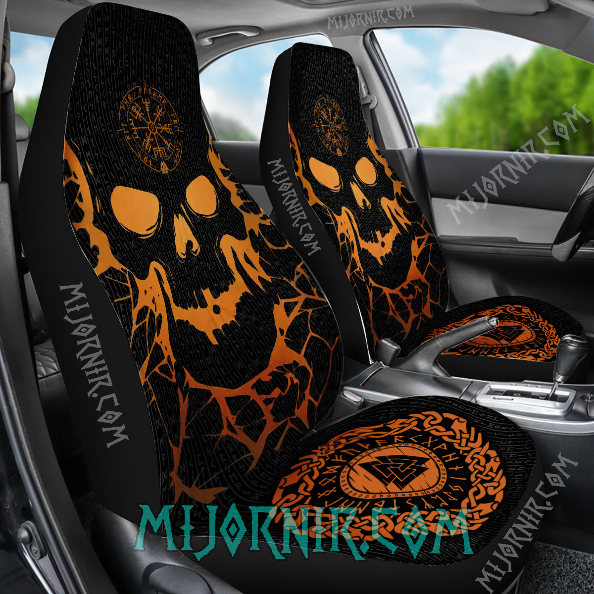 Viking Skull - Viking Car Seat Cover