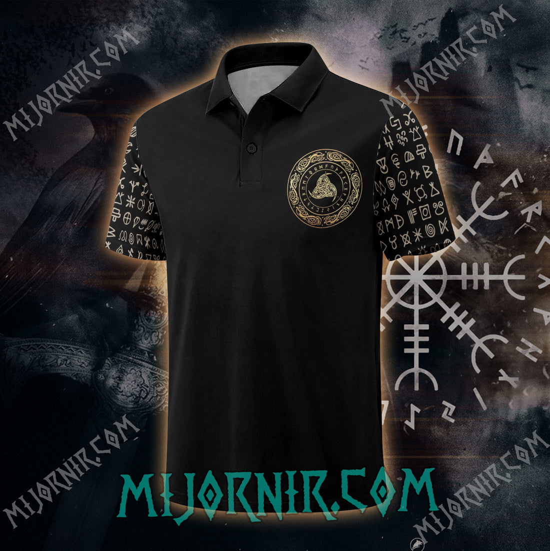 Odin's Rune Power - Viking Polo Shirt