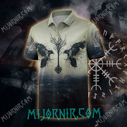 Odin's Huginn And Muninn - Viking Polo Shirt