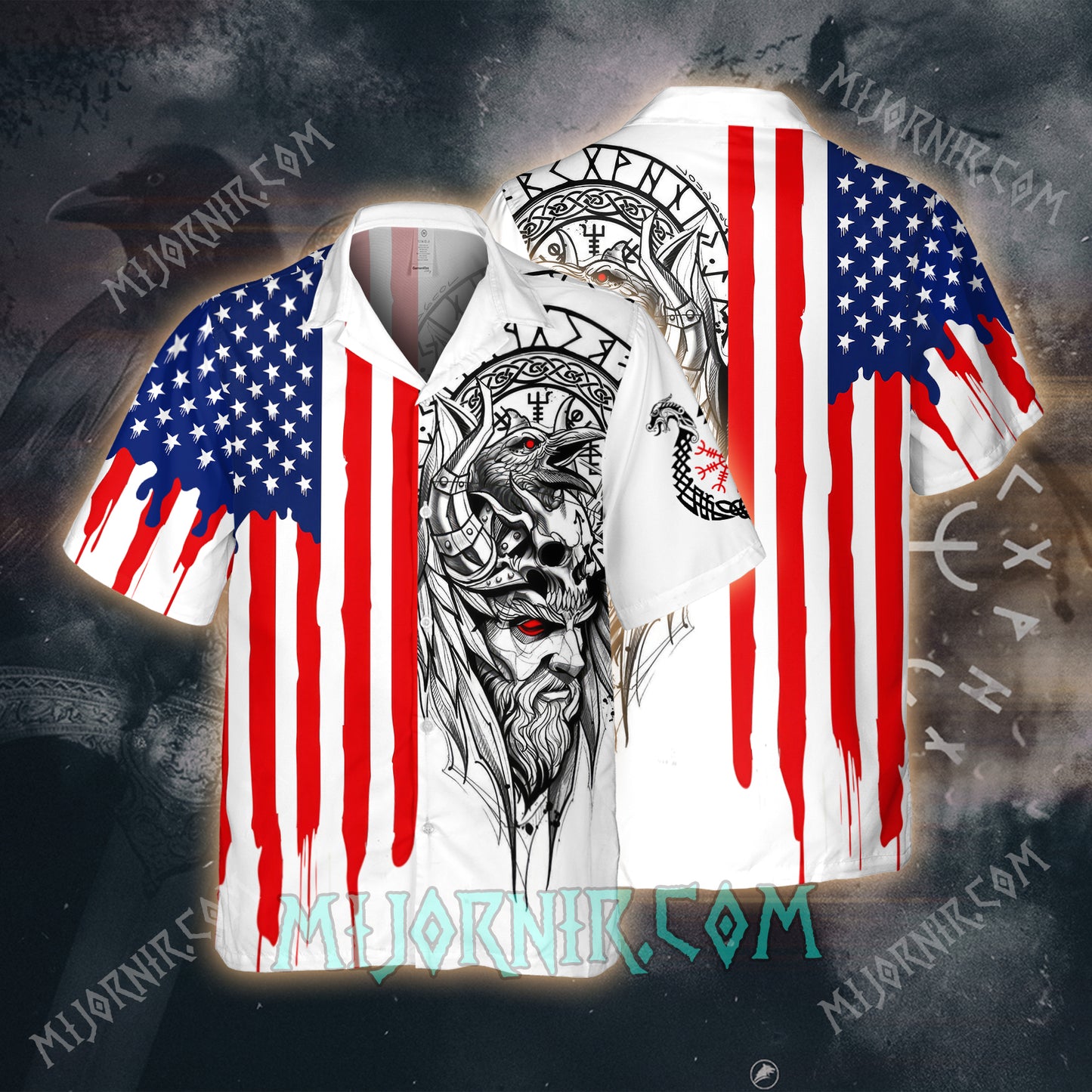 Odin's Patriotic Valor – Hawaii Shirt