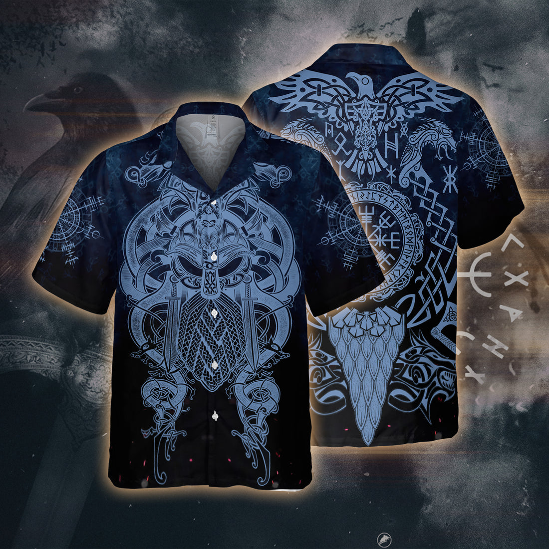 Blue Odin's Guardian Viking – Hawaii Shirt