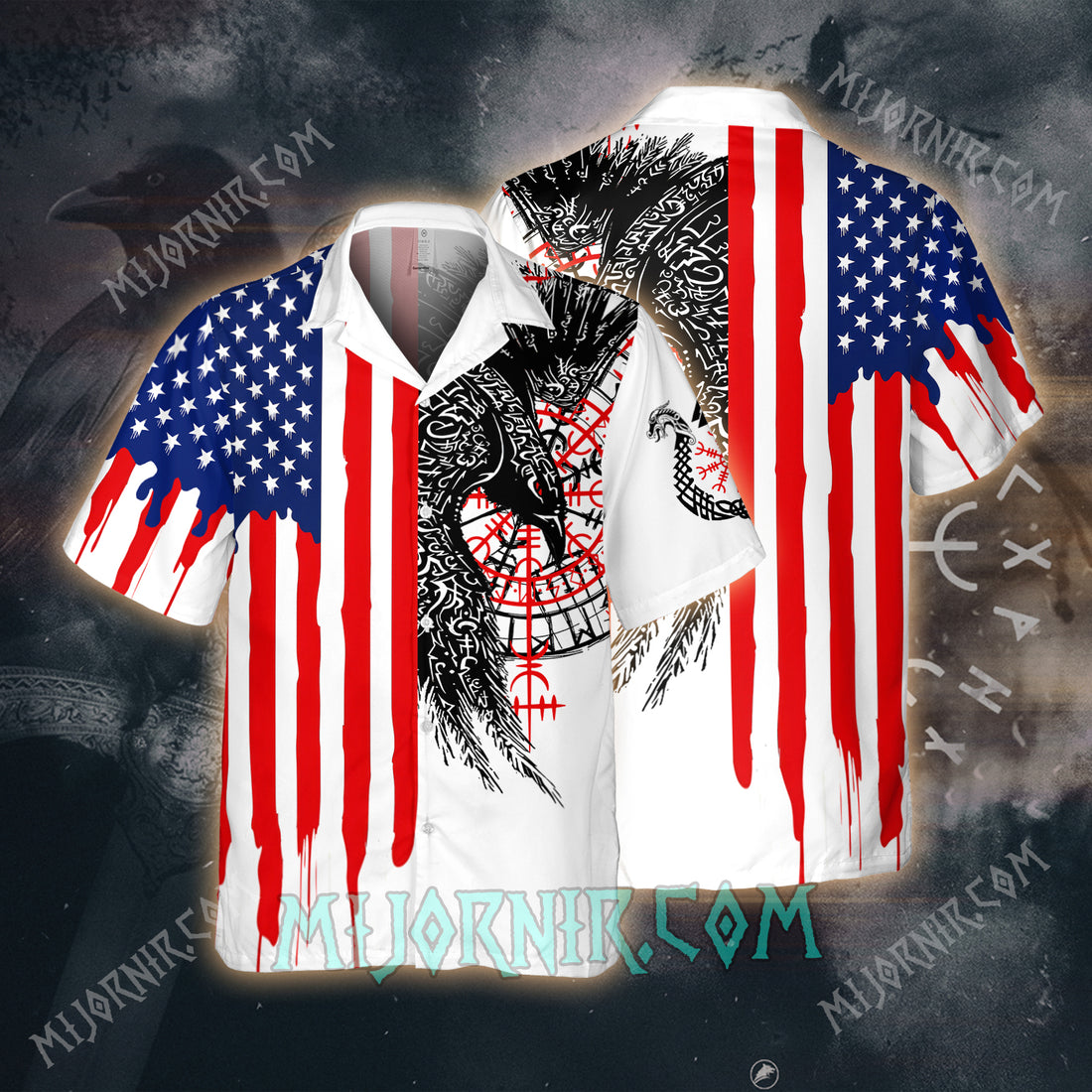 Raven of Odin Patriotic Valor– Hawaii Shirt