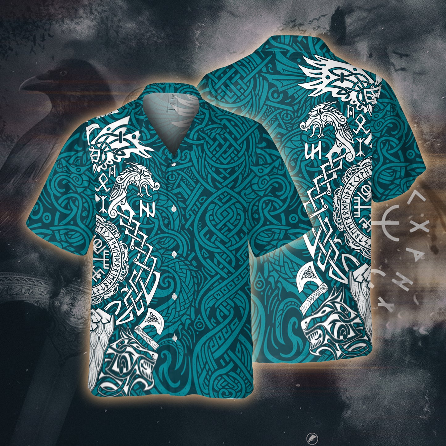 Viking Mythology Hawaii Shirt - Odin's Wisdom