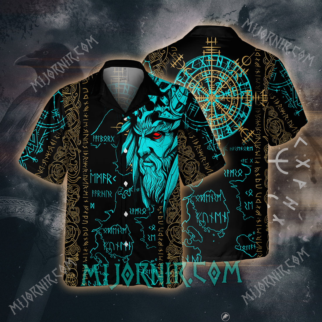 Odin's Gaze Runes – Hawaii Shirt