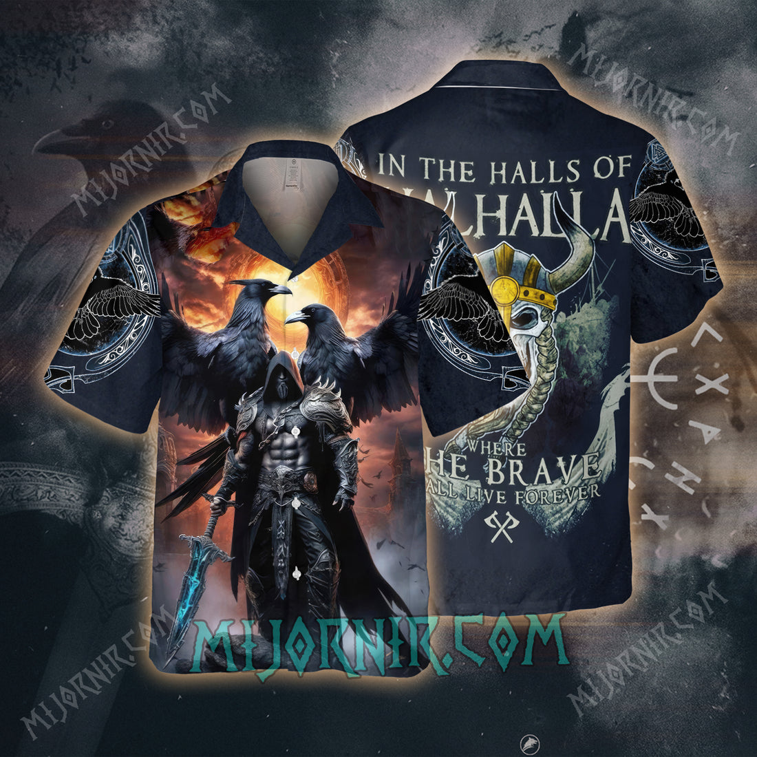 Raven King's Fury - Viking Hawaiian Shirt